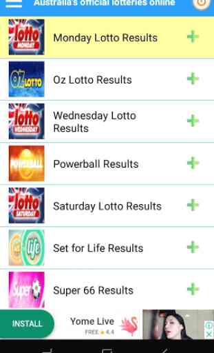 AU Lotto (Australia's  lotteries  App) 1