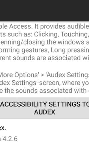 Audex: Audible Access 1