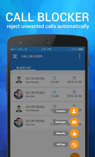 Chama lista negra -Chamada e bloqueador de SMS 1