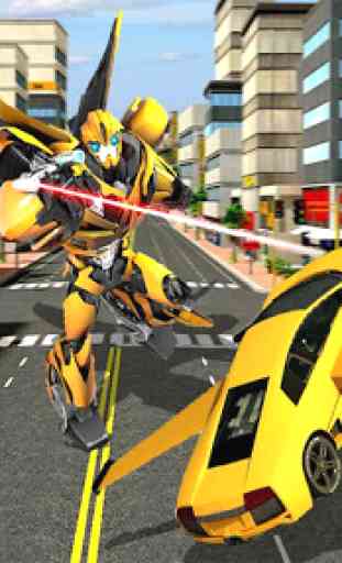 Futuristic Red Ranger Robots Car Transform War 20 1