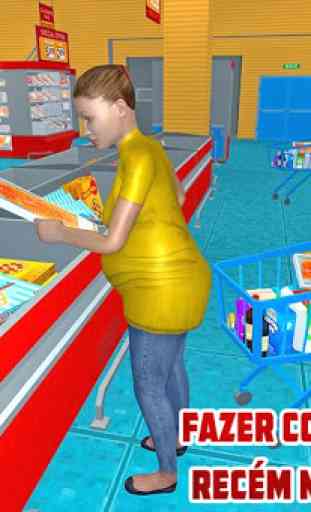 Mãe grávida virtual: diversão feliz da família 4