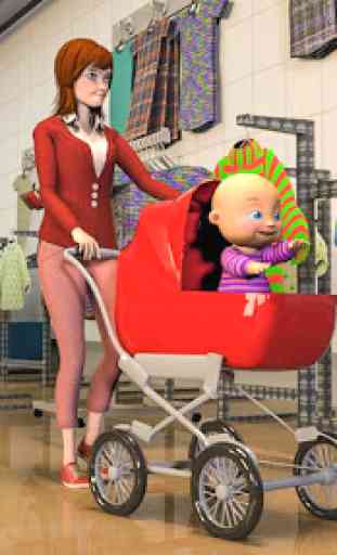 mãe simulador 3D: virtual baby simulator games 3