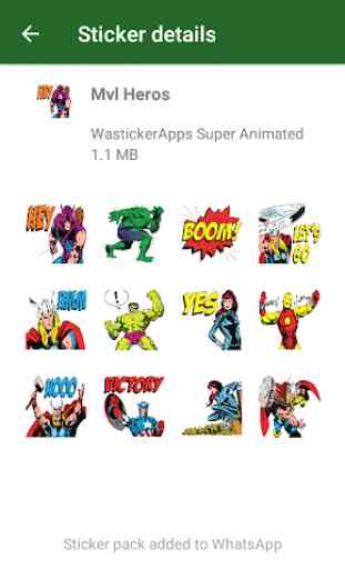 ☆ Novos adesivos de super heróis (WAStickerApps) 1