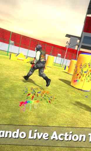 PaintBall Shooting Arena3D: Força do Exército 1