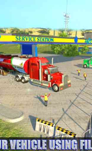 Petroleiro Longo Caminhão Reboque Simulator-Road 2