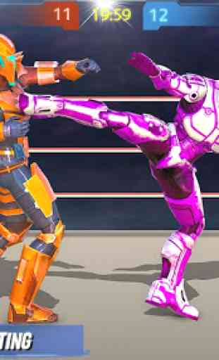 Real robot fighting games - Batalha do Robot Ring 1