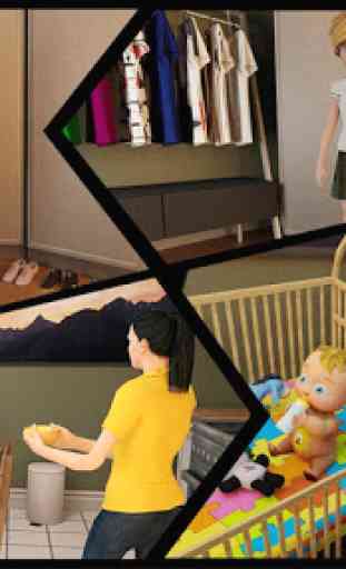 simulador de mãe real: bebê gêmeo 3D 4