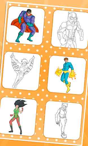 Super-heróis para colorir 2