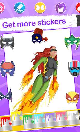 Super-heróis para colorir 4