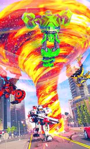 Tornado Herói jogos Carro Transform Robô Guerra 2