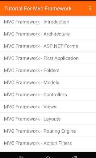 Tutorial For MVC Framework 1