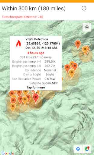 Wildfire Map, Tracker, Info + Alerts: Fireguard 2