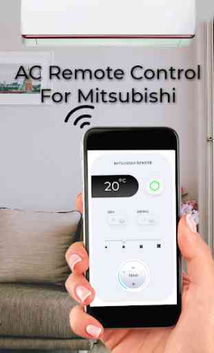 AC Remote Control For Mitsubishi 2