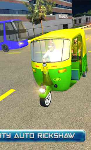 Auto Rickshaw Driving - City passenger transporter 3