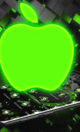 Black Neon Tech Green Apple Theme 1