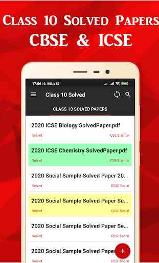 Class 10 Solved Papers 2020 (CBSE & ICSE Board) 1