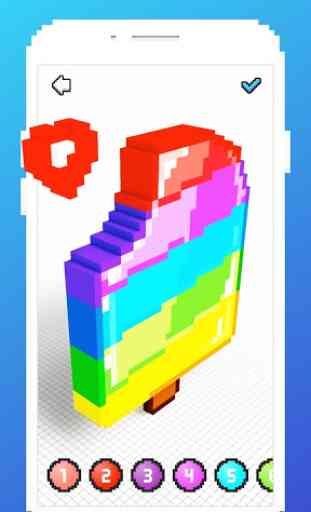 Colorir por Números 3D- Jogos de Colorir Pixel Art 4