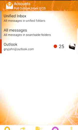 Correio Hotmail e Outlook app para android 2