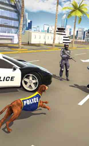 Crime Polícia Cão correr atrás Simulador 1