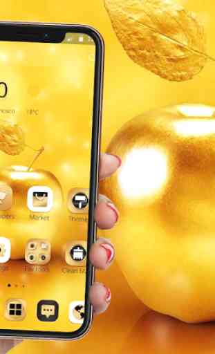 Gold Luxury Apple Theme For XS 1