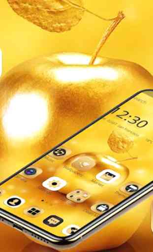 Gold Luxury Apple Theme For XS 2