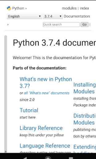 Python 3.7.4 Offline Docs - Android version 1