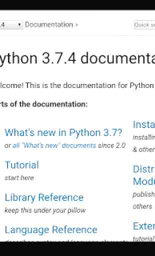 Python 3.7.4 Offline Docs - Android version 3