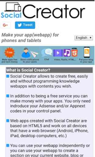 Social Creator : Make web app Free 4