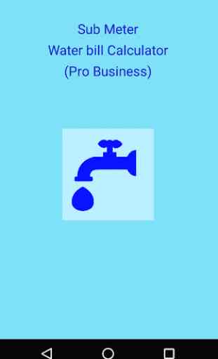 Sub Meter Water Bill Calculator (Pro Business) 1