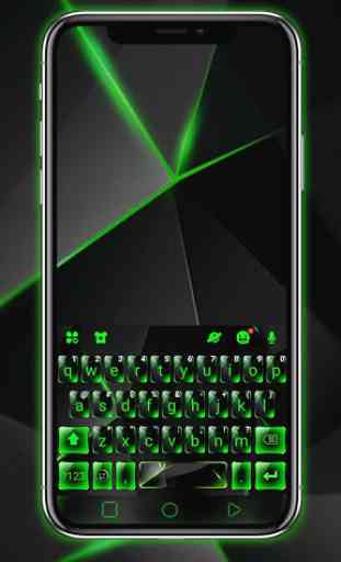 Tema Keyboard Green Glass Tech 1