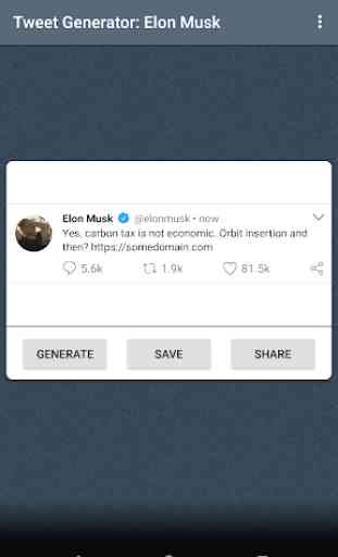 Tweet Generator: Elon Musk 1