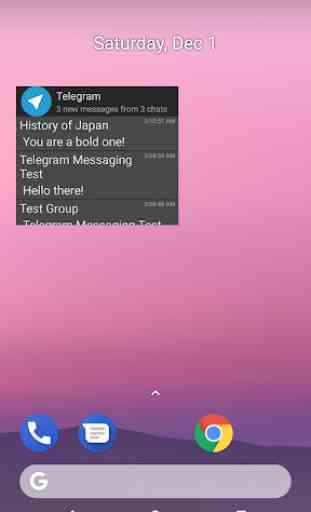 Unofficial Telegram Widget 1