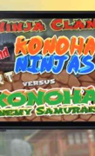Ninja Clan e Konoha Ninjas vs Konoha Inimigo Samurais HD - Jogo Grátis! 3