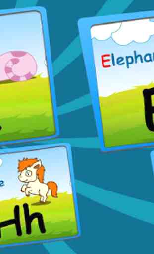 Alfabeto-cabeças & Cartões Flash jogo de crianças 3