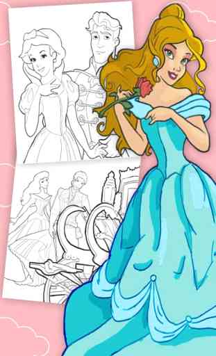 páginas para colorir Princesas 1