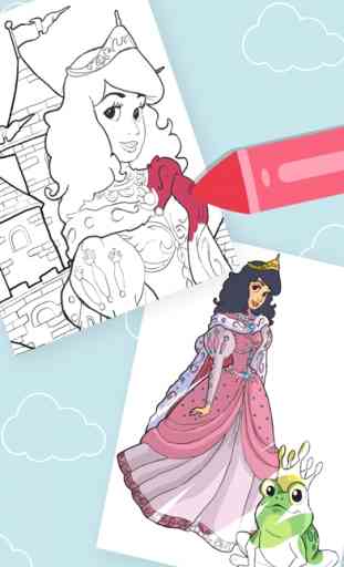 páginas para colorir Princesas 2