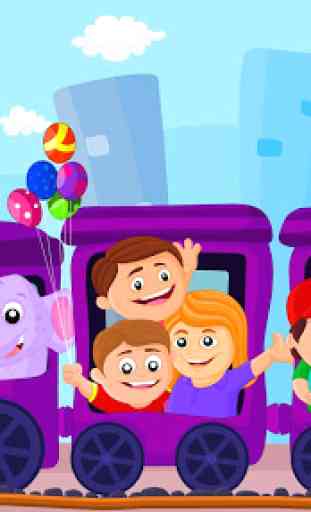 Wheels On The Bus Nursery Rhyme & Song For Toddler 1