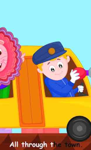 Wheels On The Bus Nursery Rhyme & Song For Toddler 4