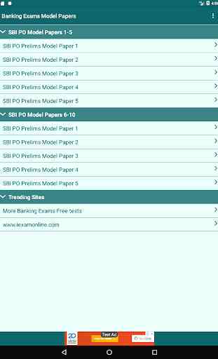 Banking Exams Model Papers 4