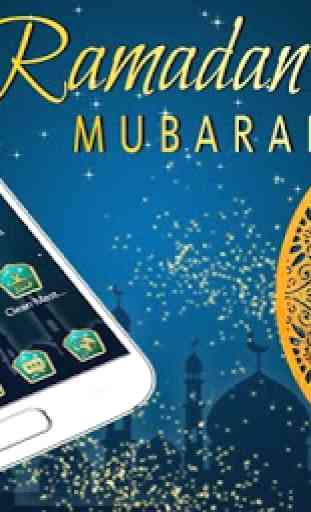 Blue Ramadan Mubarak Moon Theme 4