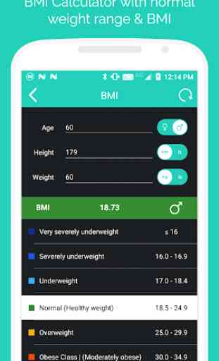 Calculadora BMI - perda de peso e calculadora BMR 2