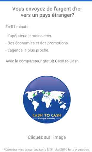 Cash to Cash Tarifs Agences Western Union, RIA, MG 1