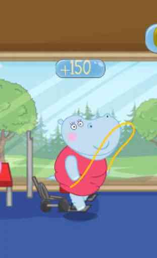 Jogos de Fitness: Hippo Trainer 3