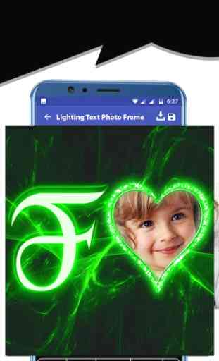 Lighting Text Photo Frame 1