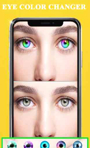 mudar a cor dos olhos : maquiagem de rosto 2