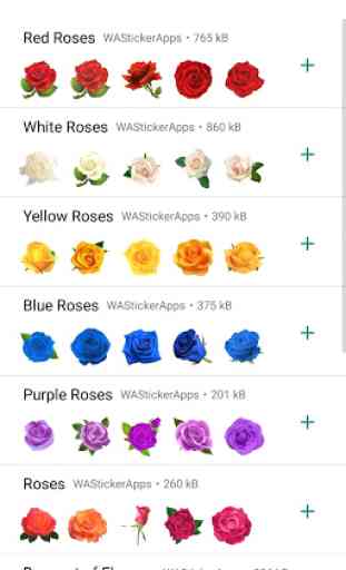 Roses Stickers  (WAStickerApps) 1