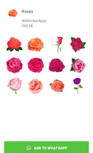 Roses Stickers  (WAStickerApps) 2