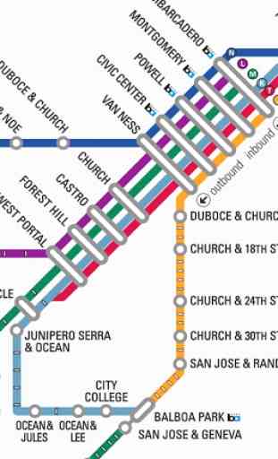 San Francisco Metro Map - SFMTA 1