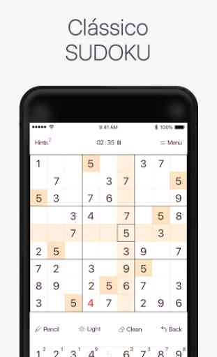 Sudoku Gratis em Portugues. Clássico Sudoku 9x9. 1