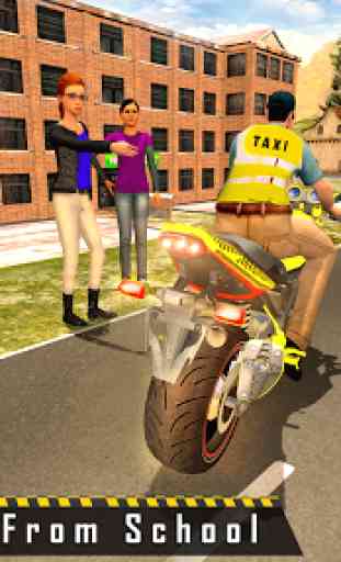 Táxi de bicicleta de esportes Sim 3D 1
